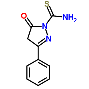4,5-Dihydro-5-oxo-3-phenyl-1h-pyrazole-1-carbothioamide Structure,58197-04-9Structure