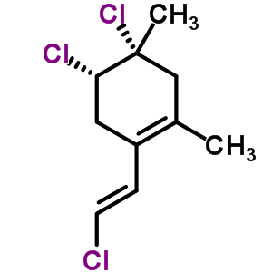 (4R)-4,5β-dichloro-1-[(e)-2-chlorovinyl ]-2,4-dimethylcyclohexene Structure,58207-70-8Structure