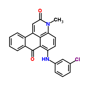 6-[(3-Chlorophenyl)amino]-3-methyl-3h-naphtho[1,2,3-de]quinoline-2,7-dione Structure,58221-90-2Structure