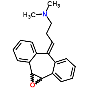 3-(1a,10b-二氢-6H-二苯并[3,4:6,7]环庚三烯并[1,2-b]环氧乙烯-6-亚基)-N,N-二甲基-1-丙胺结构式_58256-08-9结构式