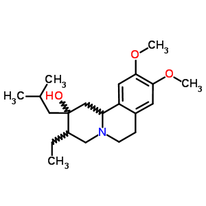 3-Ethyl-1,3,4,6,7,11b-hexahydro-9,10-dimethoxy-2-(2-methylpropyl)-2h-benzo[a]quinolizin-2-ol Structure,58261-35-1Structure