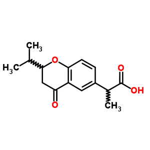 3,4-Dihydro-α-methyl-2-isopropyl-4-oxo-2h-1-benzopyran-6-acetic acid Structure,58282-60-3Structure