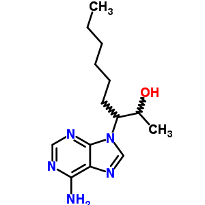 3-(6-氨基-9H-嘌呤-9-基)-2-壬醇结构式_58337-38-5结构式