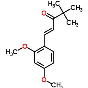 1-(2,4-Dimethoxyphenyl)-4,4-dimethyl-1-penten-3-one Structure,58344-28-8Structure