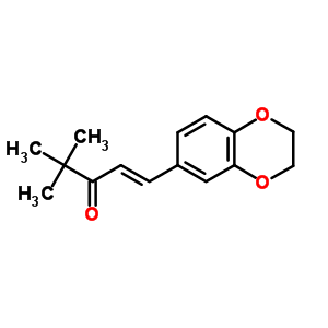 1-(2,3-Dihydro-1,4-benzodioxin-6-yl)-4,4-dimethyl-1-penten-3-one Structure,58344-35-7Structure