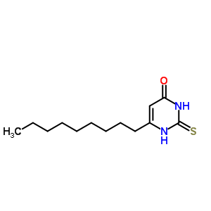 6-Nonyl-2-sulfanylidene-1h-pyrimidin-4-one Structure,58349-08-9Structure