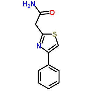 2-(4-苯基-1,3-噻唑-2-基)乙酰胺结构式_58351-19-2结构式