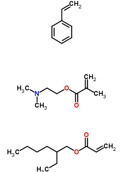 2-Methyl-2-propenoic acid 2-(dimethylamino)ethyl ester polymer with ethenylbenzene and 2-ethylhexyl 2-propenoate Structure,58353-09-6Structure
