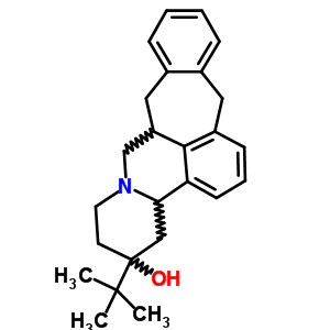 5-(1,1-Dimethylethyl)-3b,4,6,7,9,9a,10,15-octahydro-5h-benzo[5,6]cyclohepta[1,2,3-de]pyrido[2,1-a]isoquinolin-5-ol Structure,58371-68-9Structure