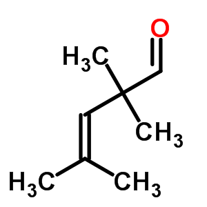 2,2,4-三甲基-3-戊烯醛结构式_5842-49-9结构式