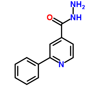 (9ci)-2-苯基-4-吡啶羧酸肼结构式_58481-06-4结构式