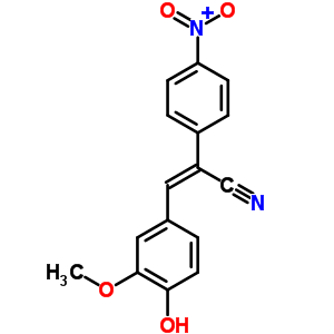3-(4-羟基-3-甲氧基苯基)-2-(4-(羟基(氧化物)氨基)苯基)丙烯腈结构式_58521-33-8结构式