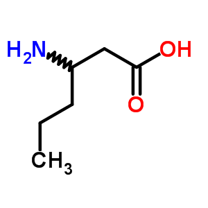 3-氨基-己酸结构式_58521-63-4结构式