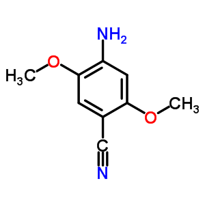 4-氨基-2,5-二甲氧基苯甲腈结构式_5855-86-7结构式