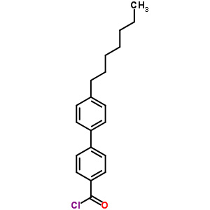 P-庚基联苯-p-羰酰氯结构式_58573-87-8结构式
