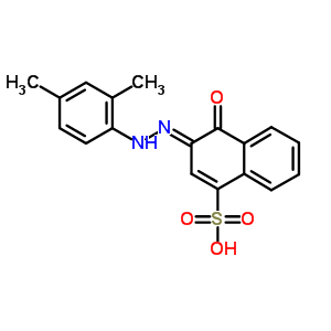 (3E)-3-[(2,4-dimethylphenyl)hydrazono]-4-oxo-3,4-dihydro-1-naphthalenesulfonic acid Structure,5858-37-7Structure