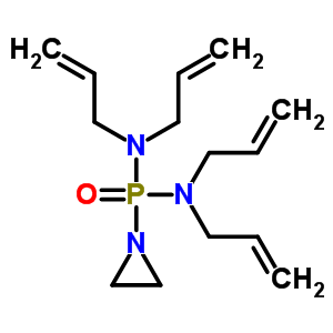 (1-氮丙啶基)双(二烯丙基氨基)氧化膦结构式_58588-69-5结构式
