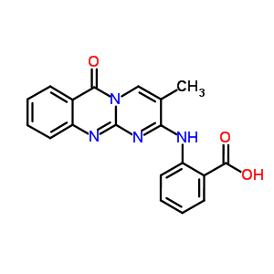 2-[(3-Methyl-6-oxopyrimido[2,1-b]quinazolin-2-yl)amino]benzoic acid Structure,5863-45-6Structure
