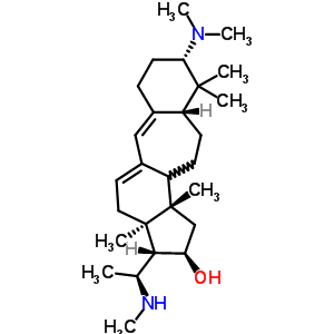 (20S)-3beta-(dimethylamino)-4,4,14-trimethyl-20-(methylamino)-beta(9a)-homo-19-nor-5alpha-pregna-9(11),9alpha-dien-16alpha-ol Structure,58672-77-8Structure