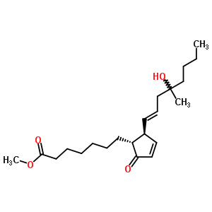 16-Hydroxy-16-methyl-9-oxo-prosta-10,13-dien-1-oic acid methyl ester Structure,58682-86-3Structure