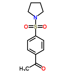 1-[4-(吡咯烷-1-磺酰基)苯基]乙酮结构式_58722-33-1结构式