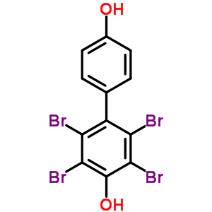 四溴-P-联苯二醇结构式_58781-88-7结构式