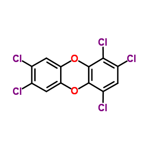 1,2,4,7,8-五氯二苯并对二噁英结构式_58802-08-7结构式
