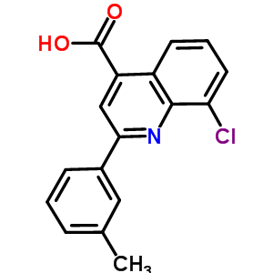 8-氯-2-(3-甲基苯基)喹啉-4-羧酸结构式_588677-32-1结构式
