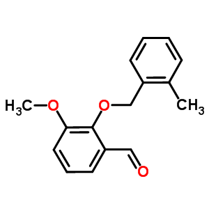 3-甲氧基-2-[(2-甲基苄基)氧基]苯甲醛结构式_588681-48-5结构式