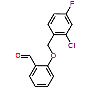 2-[(2-氯-4-氟苄基)氧基]苯甲醛结构式_588681-52-1结构式