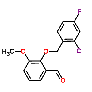 2-[(2-氯-4-氟苄基)氧基]-3-甲氧基苯甲醛结构式_588692-21-1结构式
