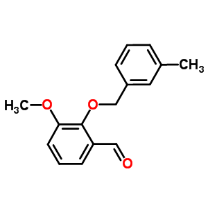 3-甲氧基-2-[(3-甲基苄基)氧基]苯甲醛结构式_588713-63-7结构式