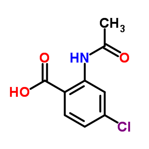 2-(乙酰基氨基)-4-氯苯甲酸结构式_5900-56-1结构式