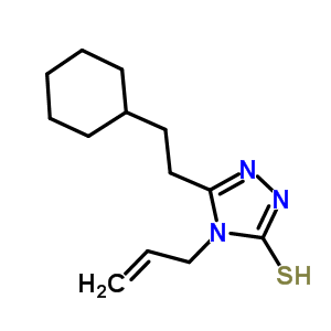 4-烯丙基-5-(2-环己基乙基)-4H-1,2,4-噻唑-3-硫醇结构式_590353-10-9结构式