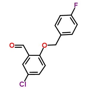 5-氯-2-[(4-氟苄基)氧基]苯甲醛结构式_590360-22-8结构式