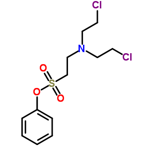 2-(双(2-氯乙基)氨基)乙烷磺酸苯酯结构式_5908-54-3结构式