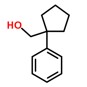 (1-苯基环戊基)甲醇结构式_59115-90-1结构式