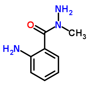 1-(2-氨基苯甲酰基)-1-甲基肼结构式_59169-69-6结构式