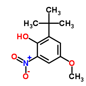 1-Hydroxyl-2-tert-butyl-4-methoxy-6-nitrobenzene Structure,59282-34-7Structure