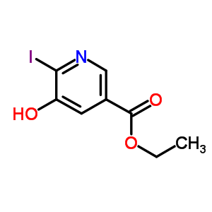 5-羟基-6-碘-3-吡啶羧酸乙酯结构式_59288-40-3结构式