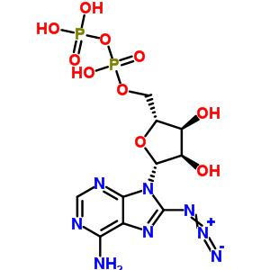 8-叠氮基腺苷酸二磷酸盐结构式_59432-65-4结构式