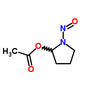 alpha-乙酰氧基-N-亚硝基吡咯烷结构式_59435-85-7结构式