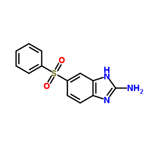 6-(苯基磺酰基)-1H-苯并[d]咪唑-2-胺结构式_59530-20-0结构式