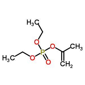 1-甲基乙烯基磷酸二乙酯结构式_5954-28-9结构式