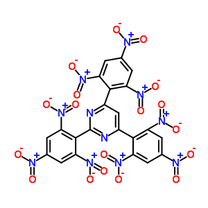 2,4,6-三(2,4,6-三硝基苯基)-嘧啶结构式_59543-68-9结构式