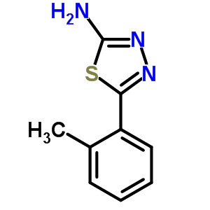 2-氨基-5-(邻甲苯)-1,3,4-噻二唑结构式_59565-54-7结构式