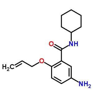 2-(烯丙氧基)-5-氨基-N-环己基苯甲酰胺结构式_59582-64-8结构式