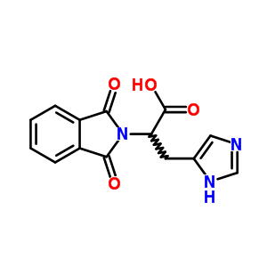 2-(1,3-二氧代异吲哚-2-基)-3-(3h-咪唑-4-基)丙酸结构式_5959-79-5结构式