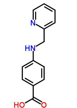 4-((2-吡啶甲基)氨基)苯甲酸结构式_5966-18-7结构式