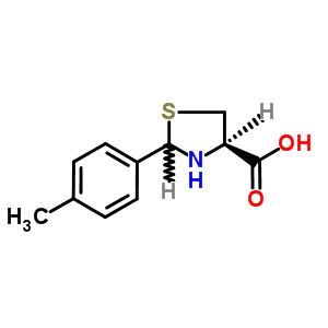 2-(2-对甲苯)-4-噻唑烷羧酸结构式_59668-69-8结构式